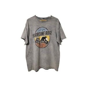 Olympia National Park Tee Men XL Grey 100% Cotton